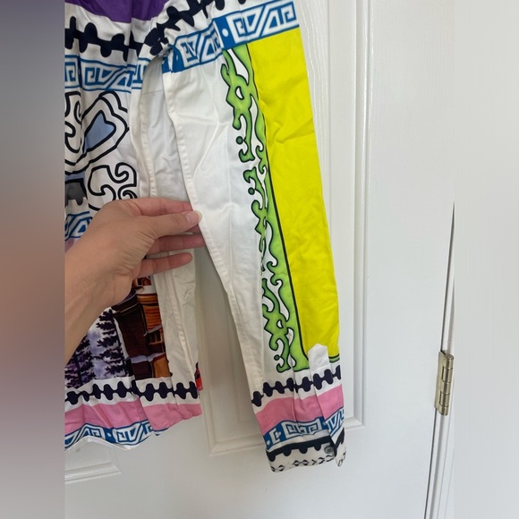 Mary Katranzou colorful equestrian fashion statement button down blouse | 8 - Picture 8 of 8